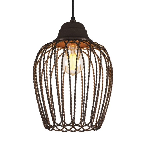 Подвесной светильник Evron Oval Gramercy Home, размеры: 14x14x20 см Дизайнерский подвесной светильник Evron Oval, стиль: современный