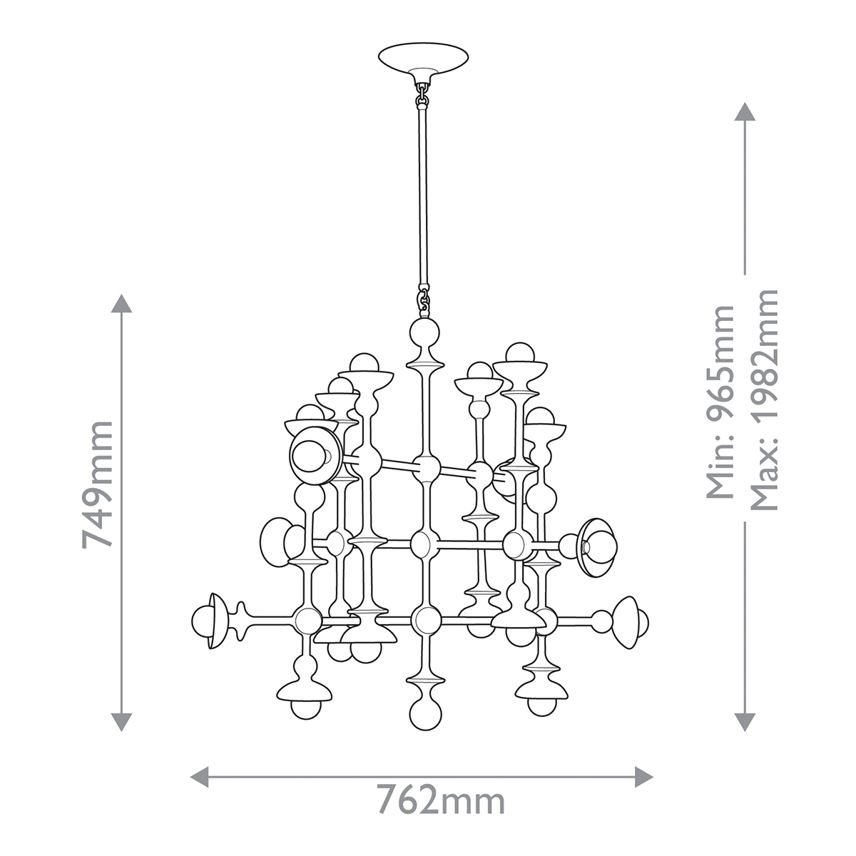 Дизайнерская люстра Cadence, стиль:  7