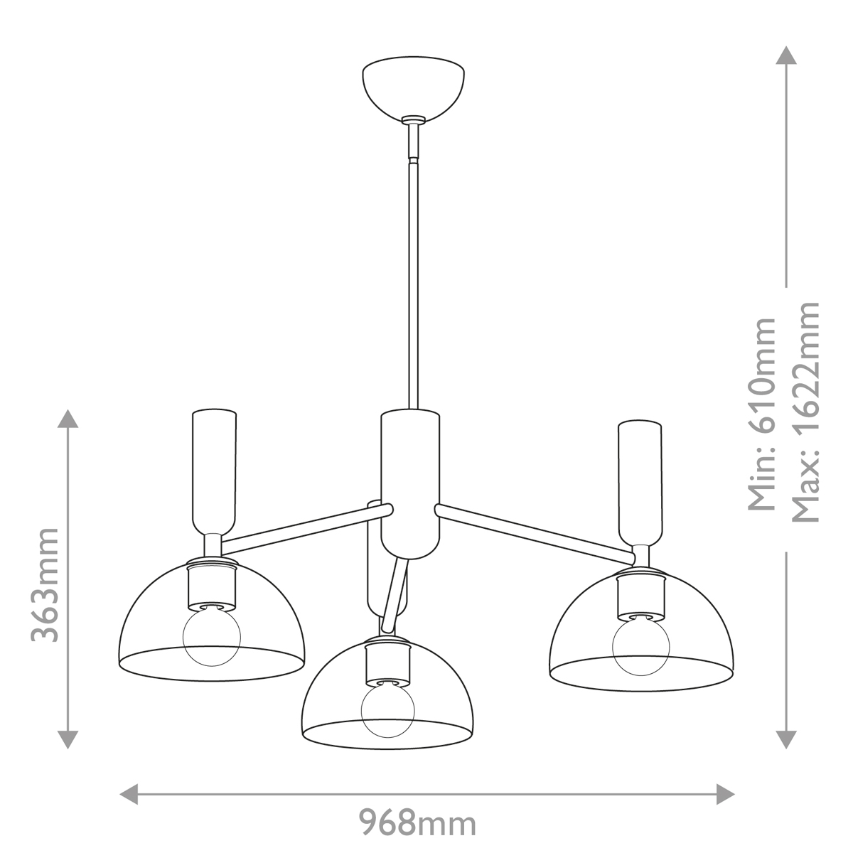 Дизайнерская люстра Jude, стиль: современный 5