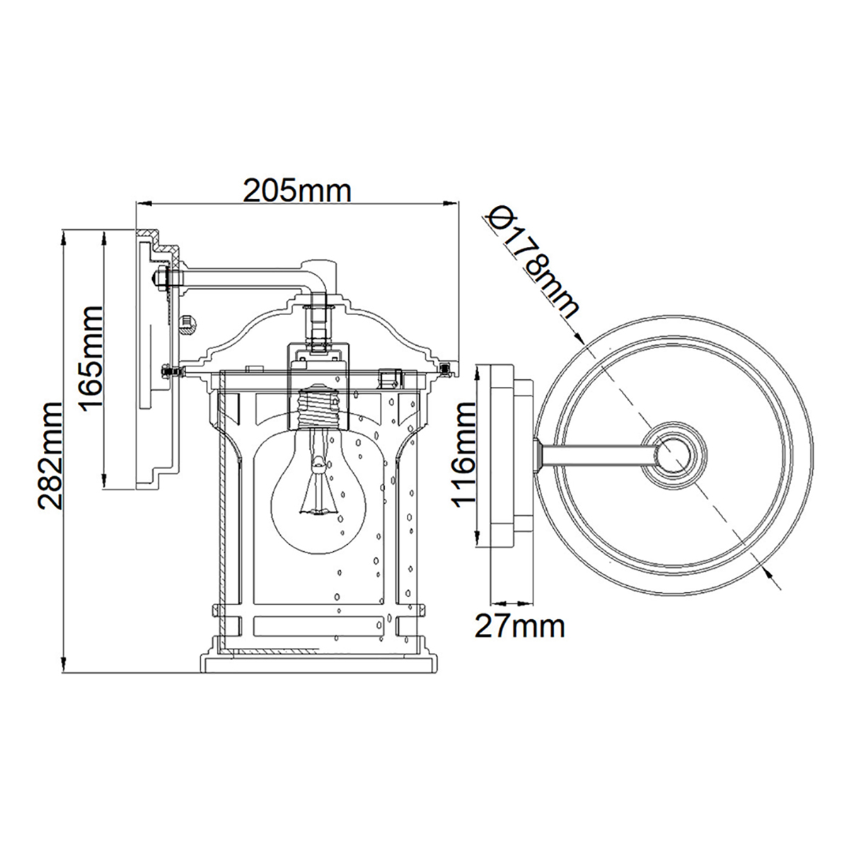 картинка Настенный фонарь Quoizel, Арт. QZ-MARBLEHEAD-S-WHT от магазина Одежда+ 5