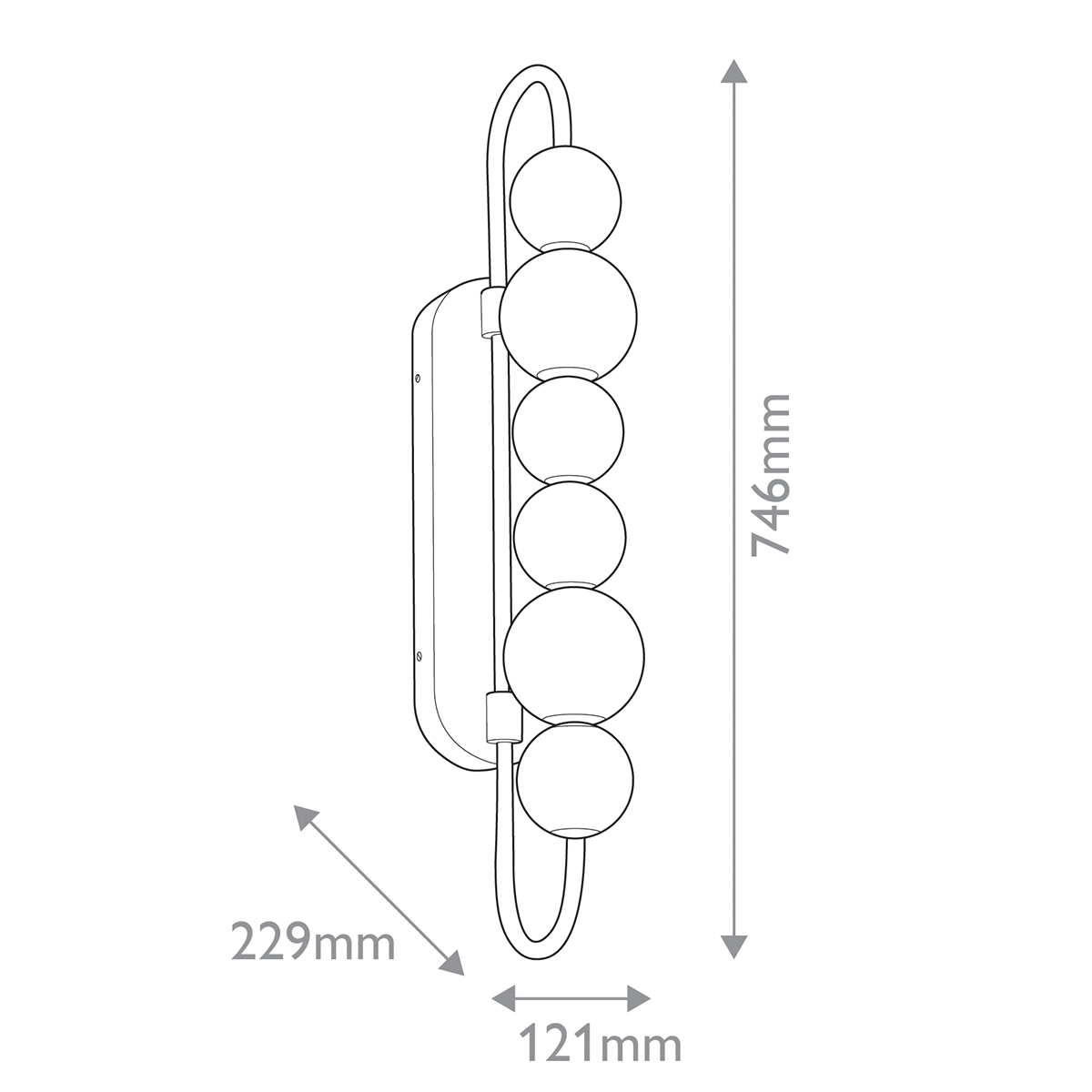 Дизайнерское бра Marni, стиль:  7