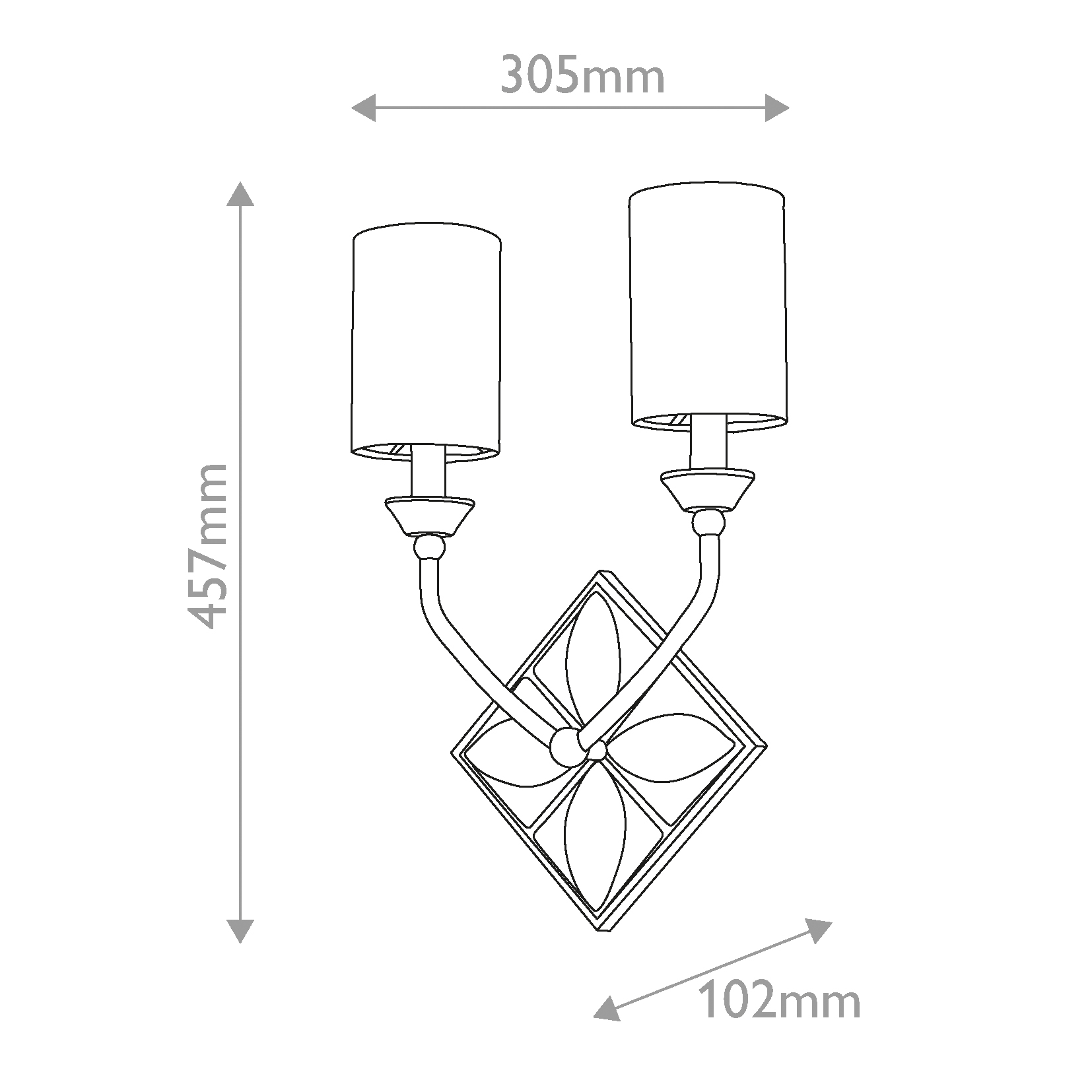 Дизайнерское бра Epsilon, стиль:  7