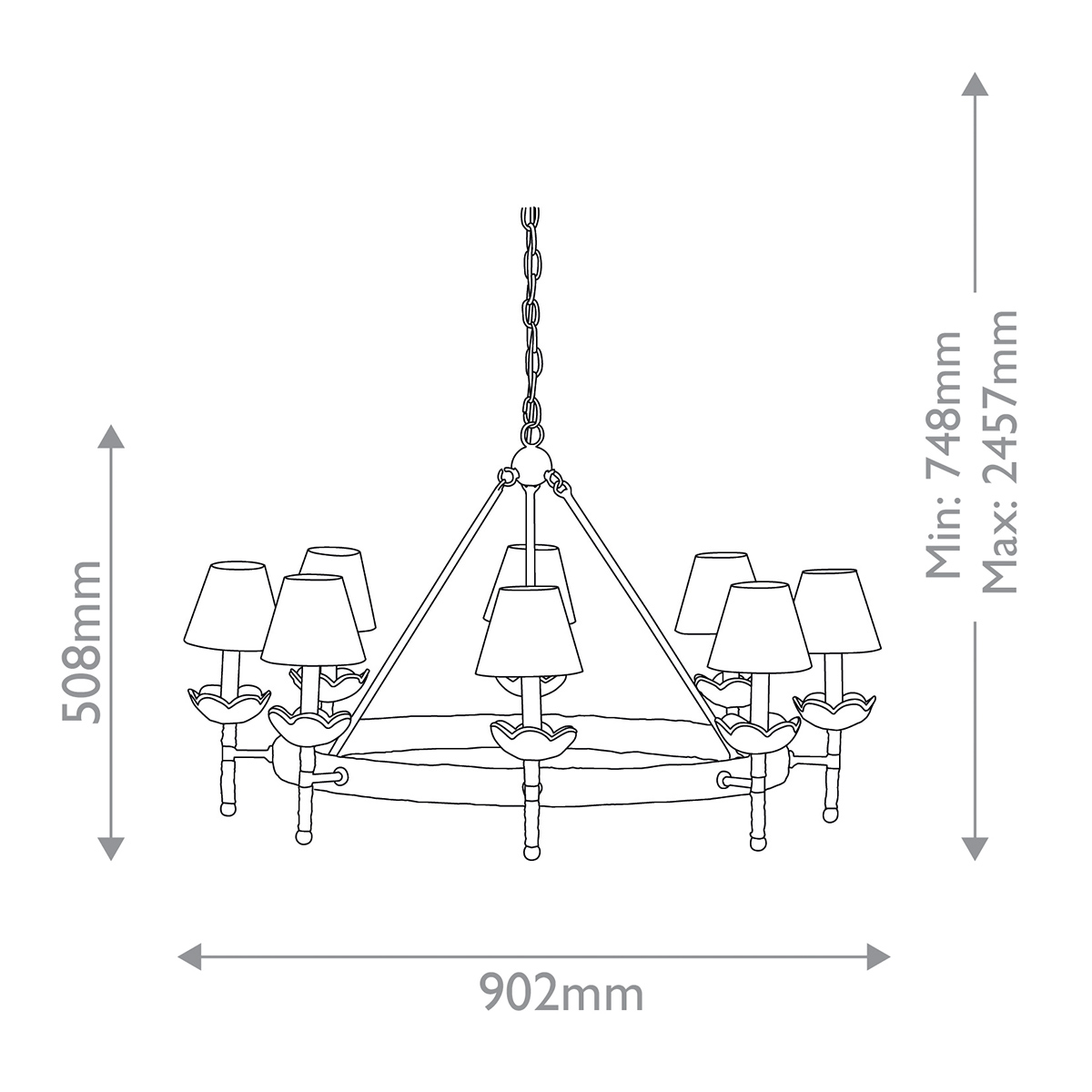 Дизайнерская люстра Vichy, стиль:  7
