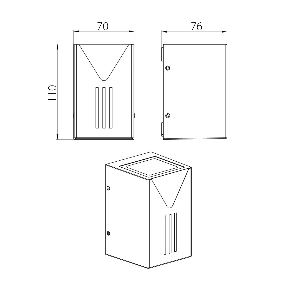 картинка Настенный фонарь Natural Concepts, Арт. NC-003333-DG от магазина Одежда+ 5