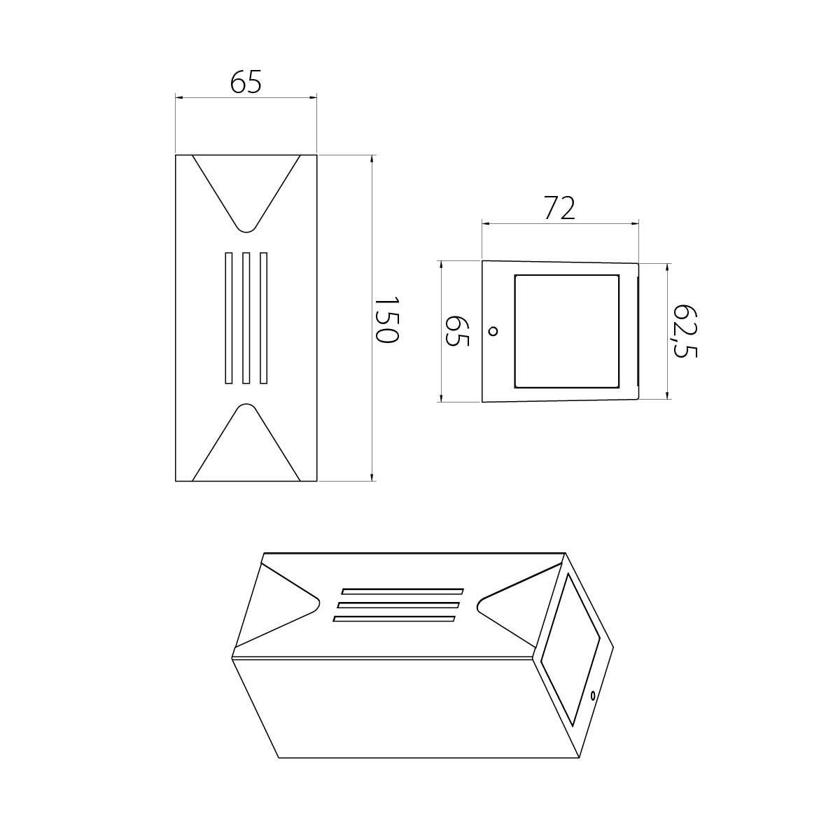 картинка Настенный фонарь Natural Concepts, Арт. NC-003028-DG от магазина Одежда+ 8