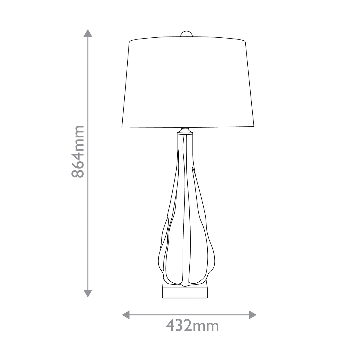 Дизайнерская настольная лампа Zephyr, стиль:  4
