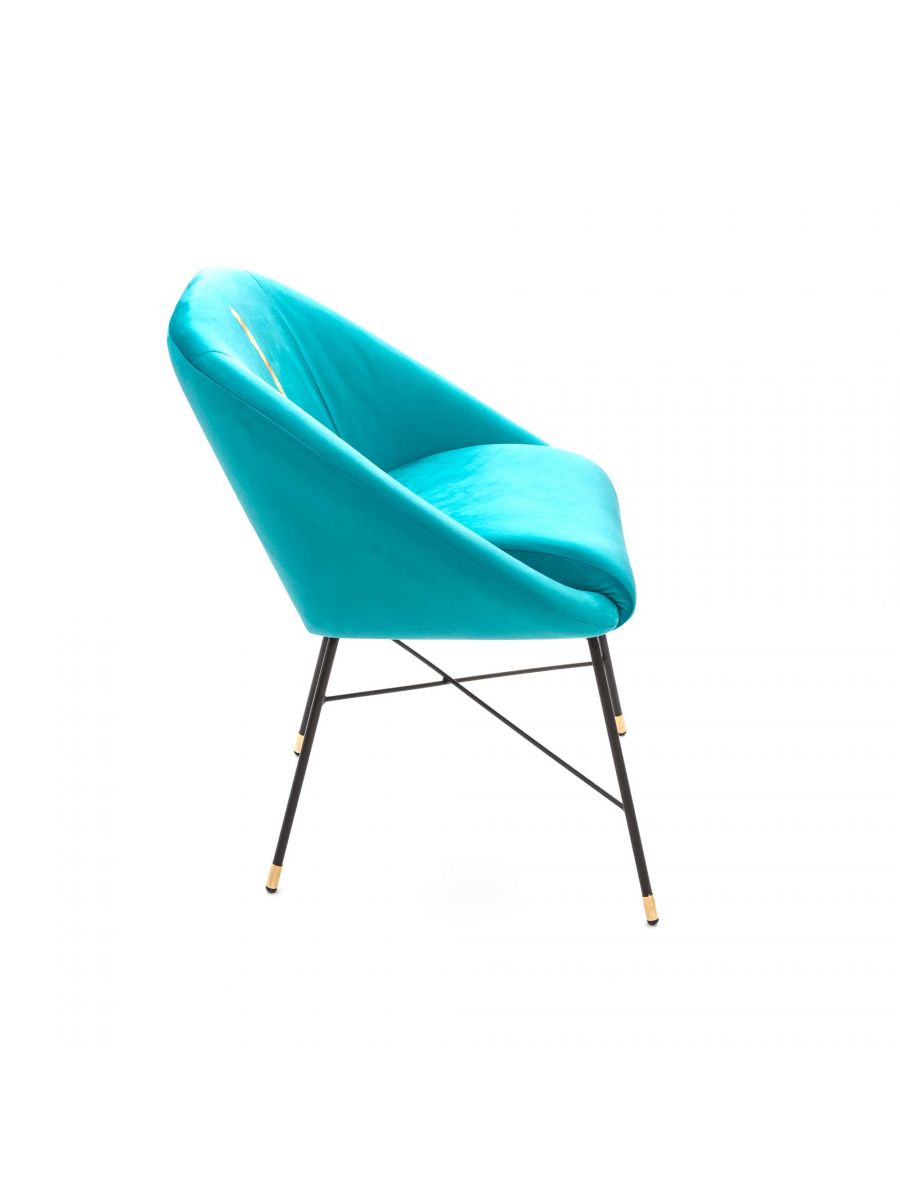 Дизайнерский стул Toiletpaper Furniture голубой 5