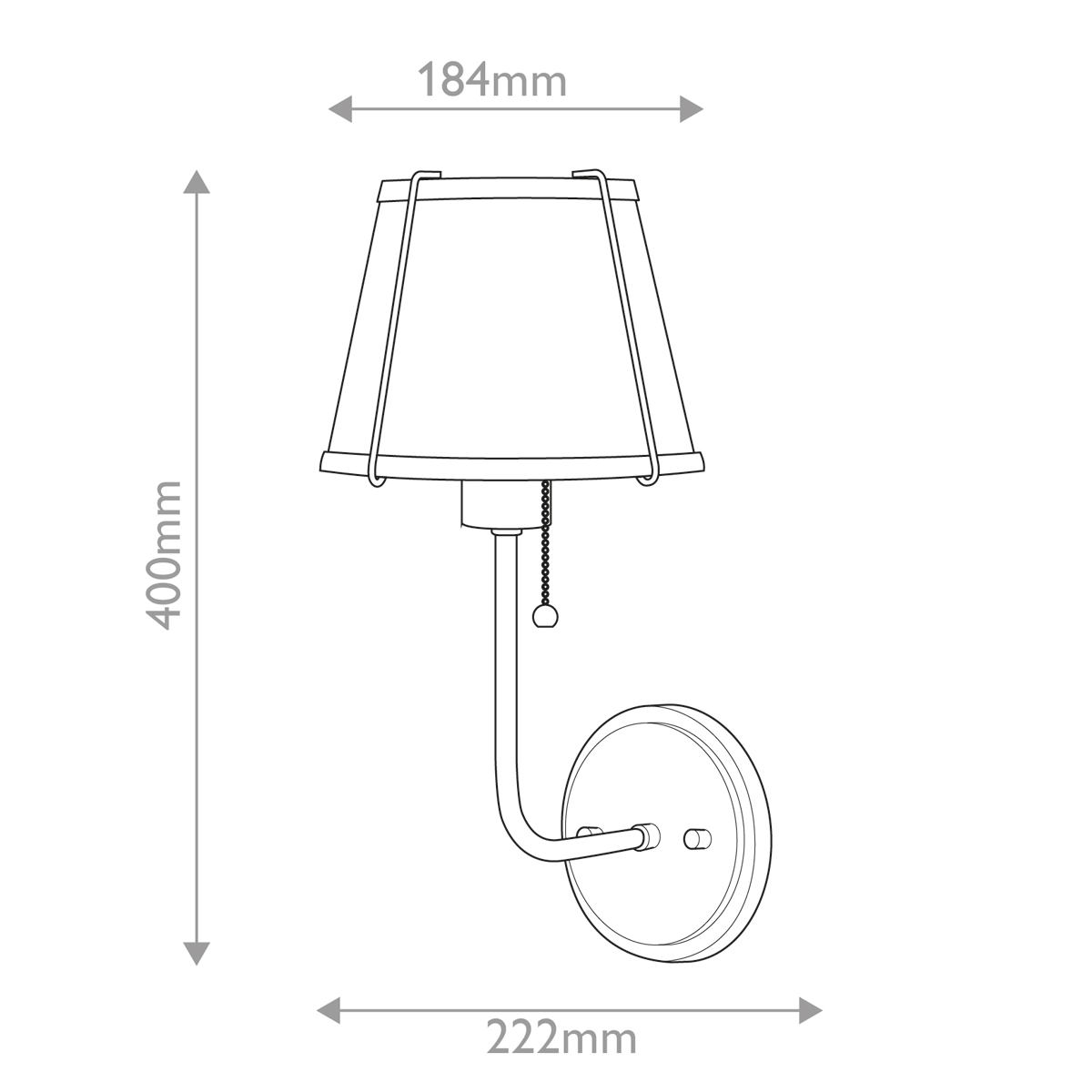 Дизайнерское бра Clarke, стиль: современный 8