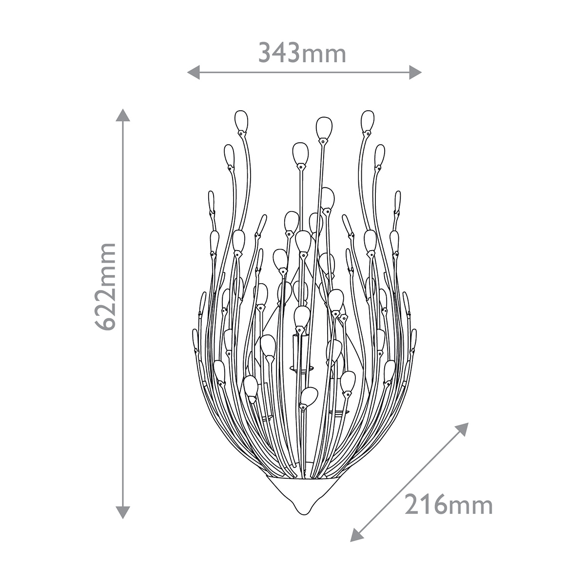 Дизайнерское бра Delphos, стиль:  7