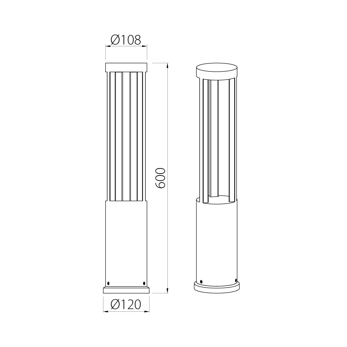 картинка Фонарный столб Natural Concepts, Арт. NC-053102-60-DG от магазина Одежда+ 9