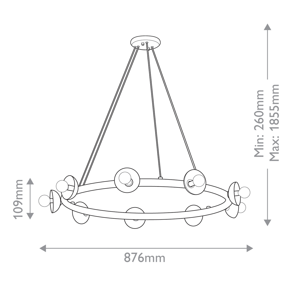 Дизайнерский подвесной светильник Palta, стиль: современный 5