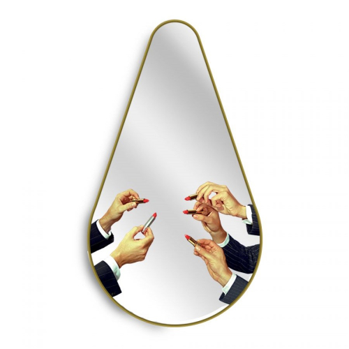 Дизайнерское зеркало Toiletpaper Mirror золотое