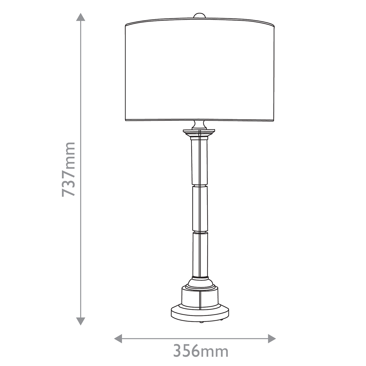Дизайнерская настольная лампа Lothian, стиль:  5