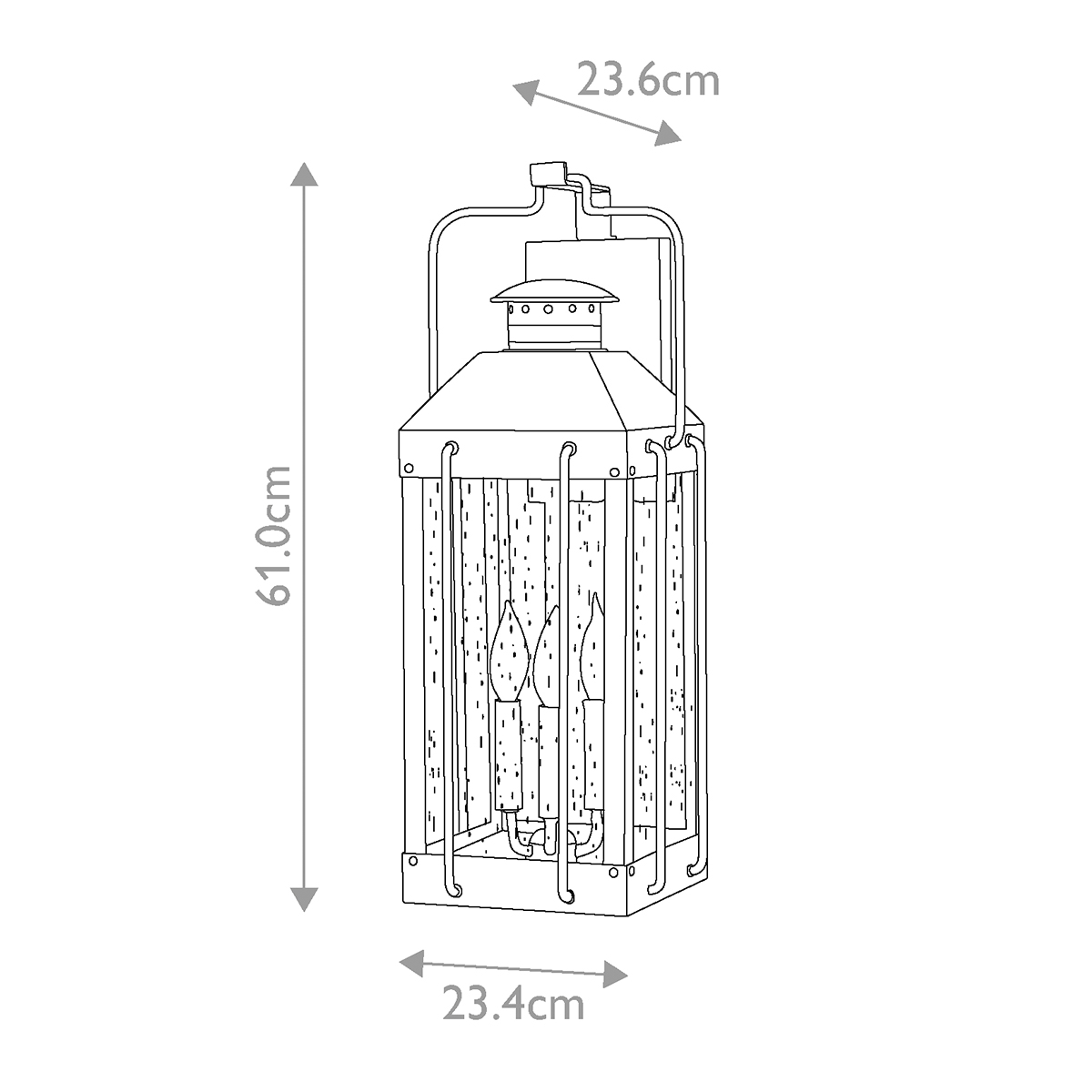 картинка Настенный фонарь Hinkley, Арт. HK-FITZGERALD2-L от магазина Одежда+ 5