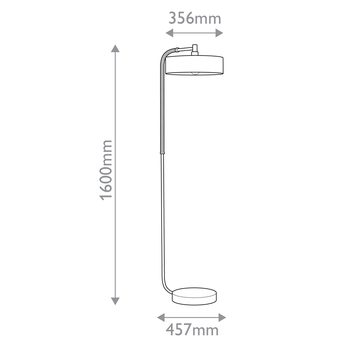 Дизайнерский торшер Aaron, стиль:  7