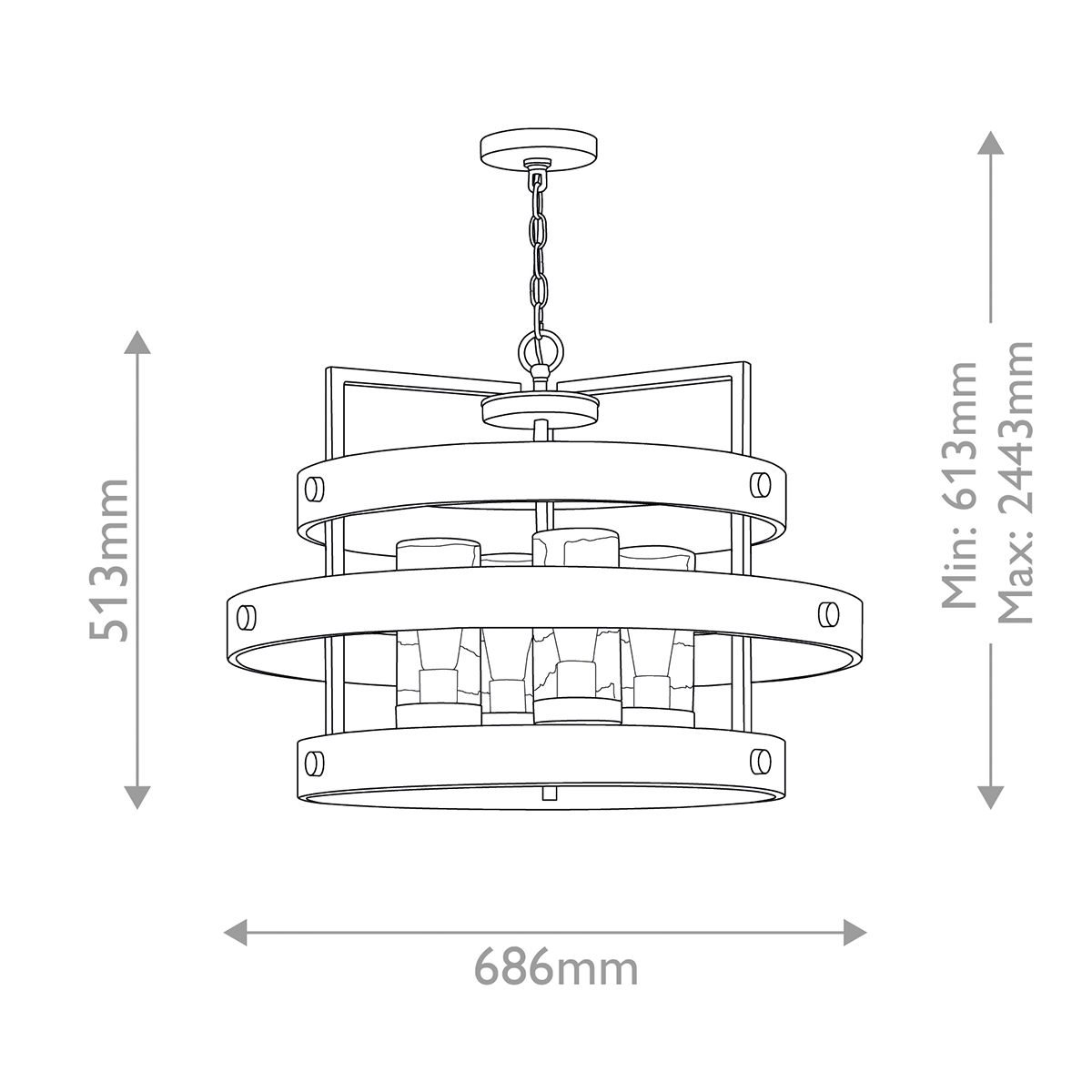 картинка Подвесной фонарь Hinkley, Арт. QN-RIVERWOOD4 от магазина Одежда+ 7