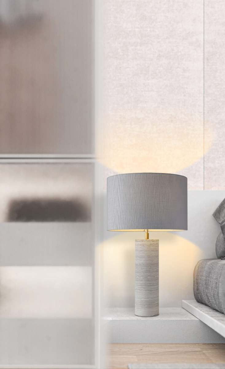 Дизайнерская настольная лампа Stone Table Lamp, стиль:  3