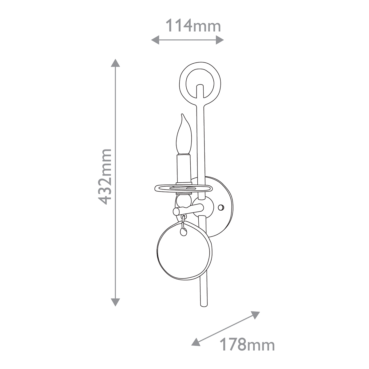 Дизайнерское бра Sethos, стиль:  6