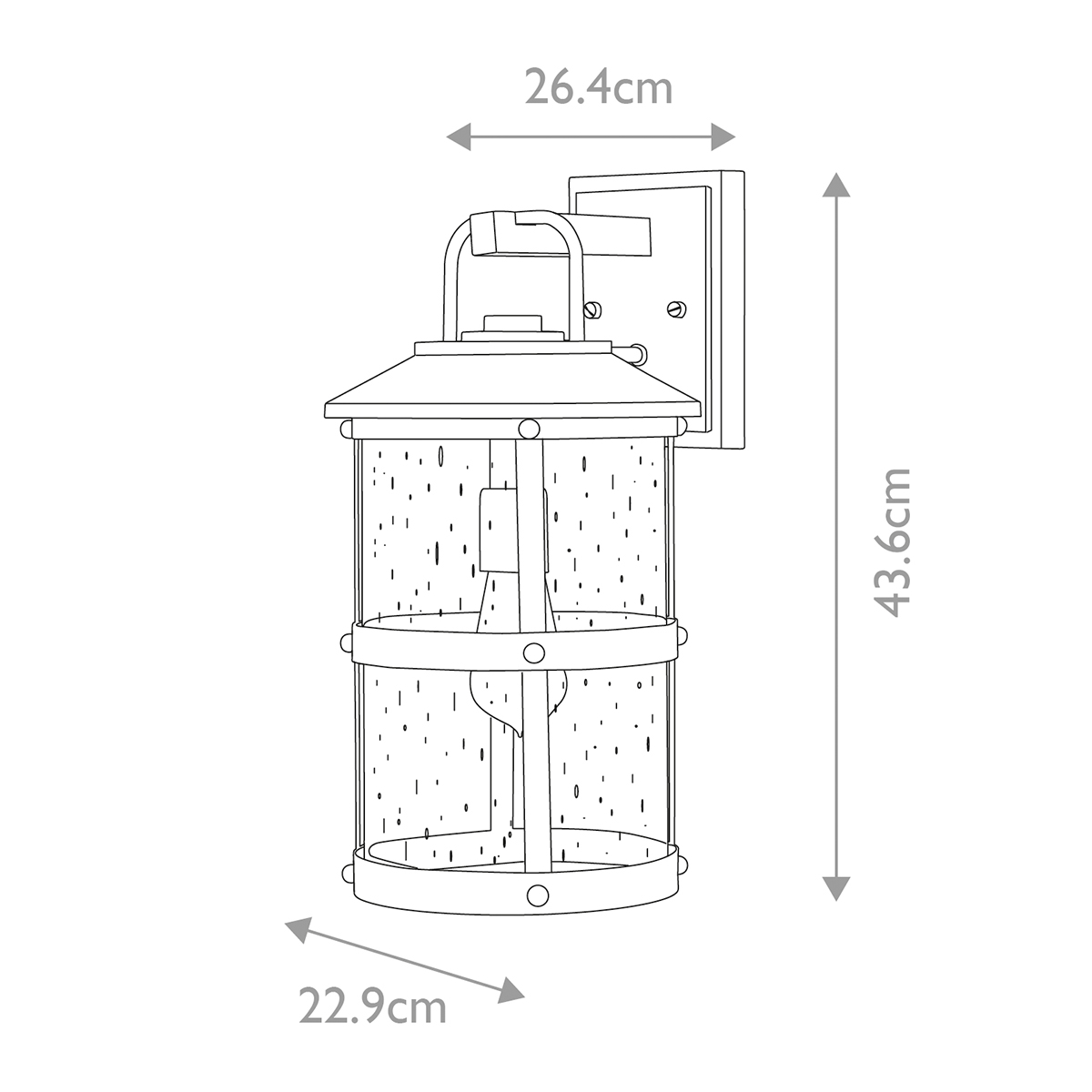 картинка Настенный фонарь Hinkley, Арт. QN-LAKEHOUSE2-M-DZ от магазина Одежда+ 6