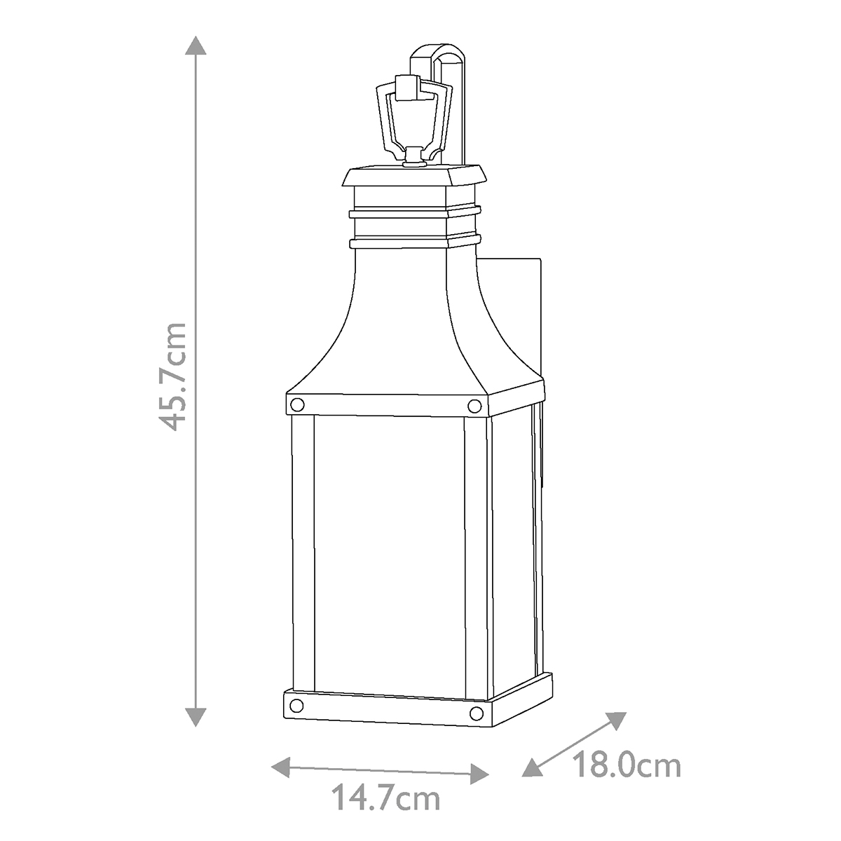 картинка Настенный фонарь Hinkley, Арт. HK-BEACON-HILL-S-MB от магазина Одежда+ 6