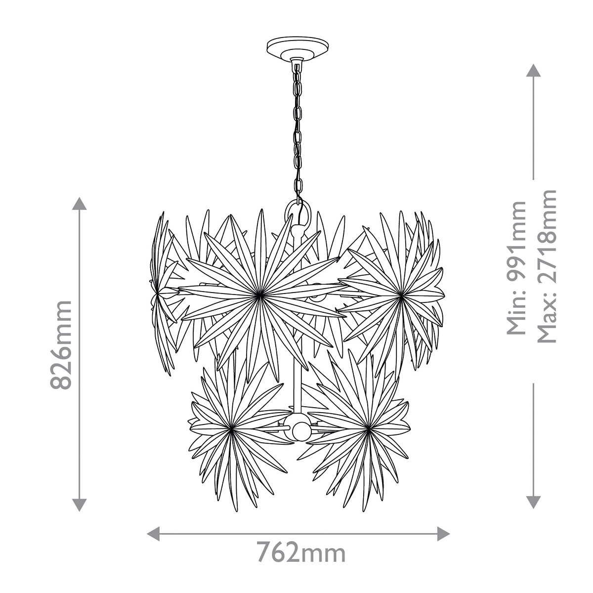 Дизайнерская люстра Bismarkia, стиль:  7