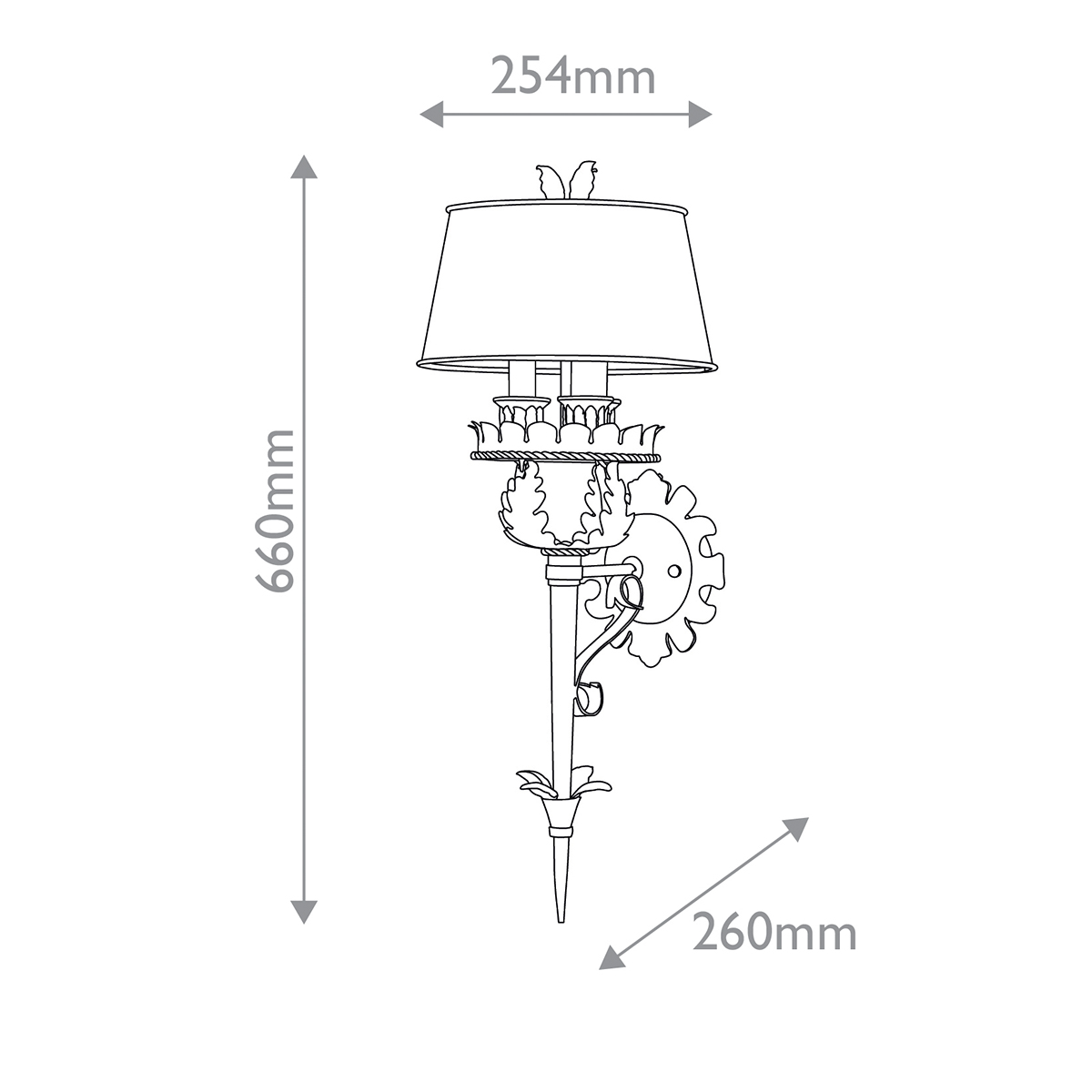 Дизайнерское бра Duke, стиль:  7