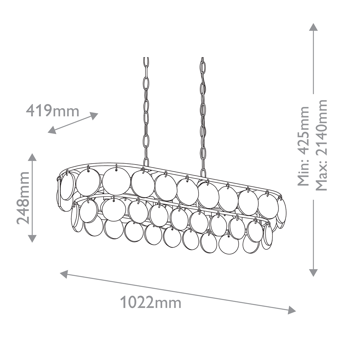 Дизайнерская люстра Settat, стиль:  7