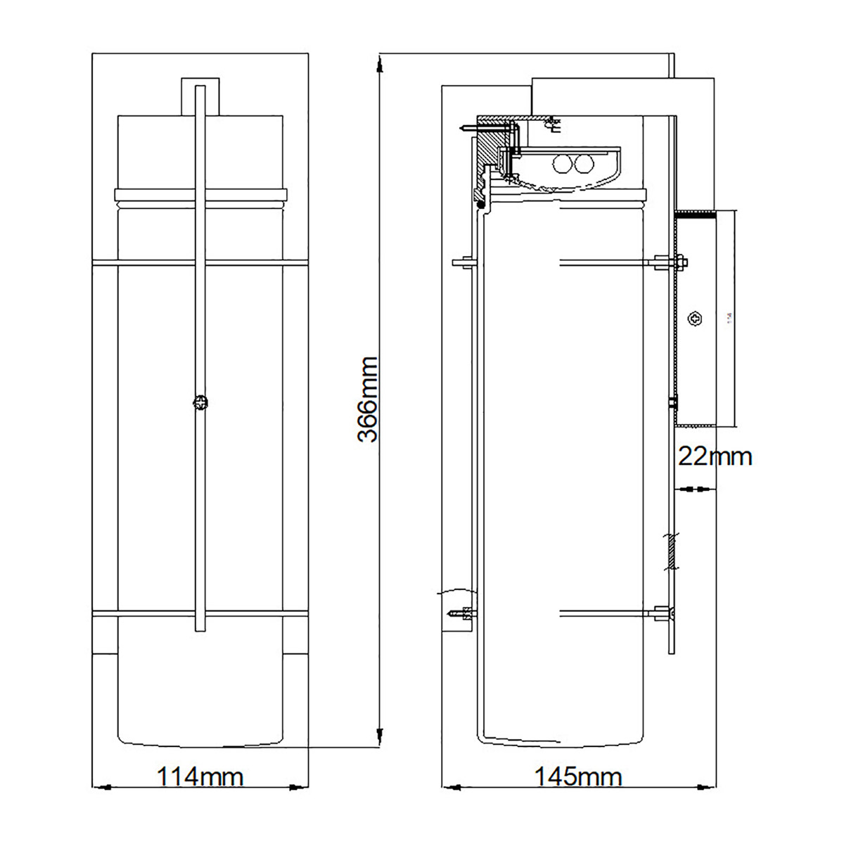 картинка Настенный фонарь Quoizel, Арт. QN-EAMES-LED-M-EK от магазина Одежда+ 8