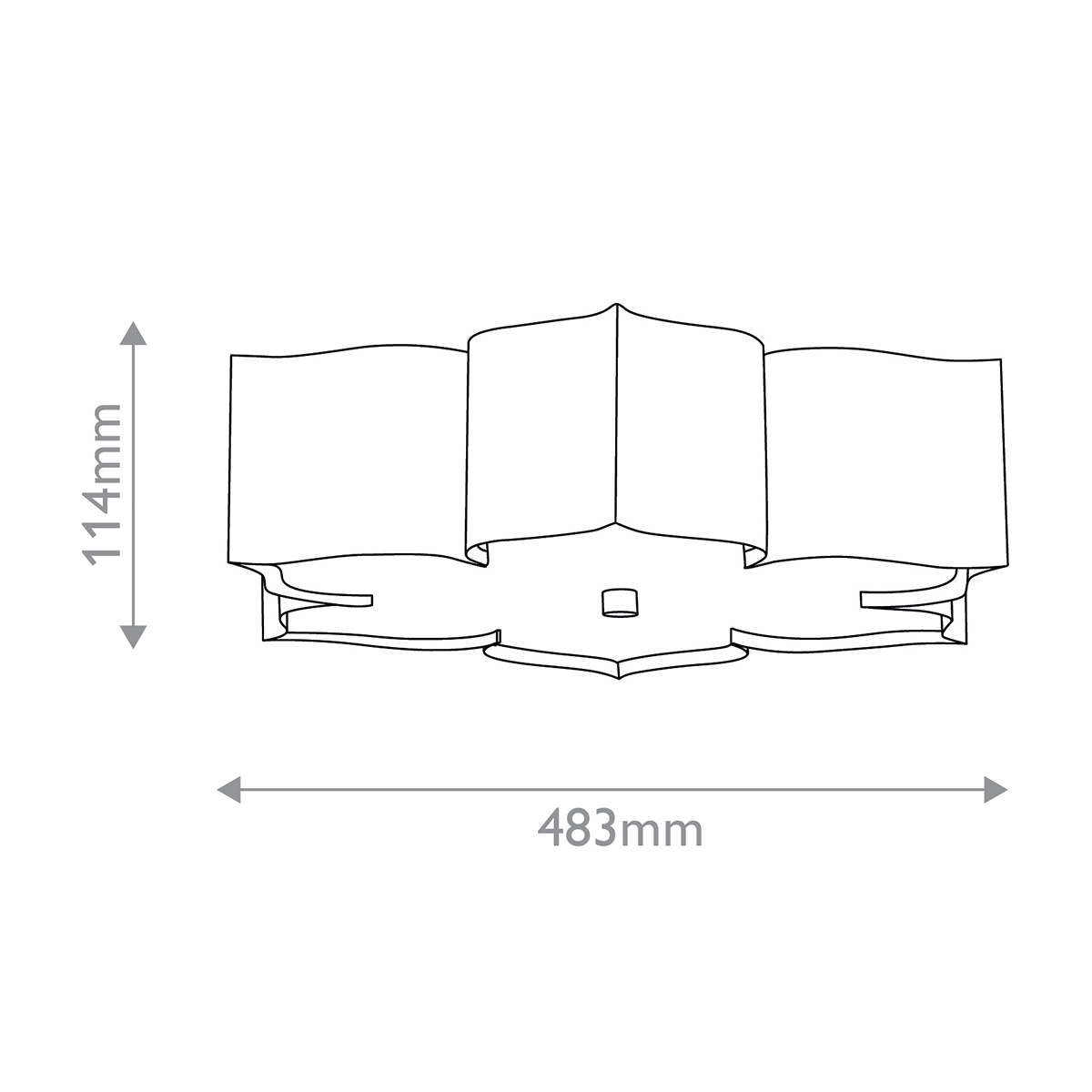 Дизайнерский потолочный светильник Grand lotus, стиль:  6