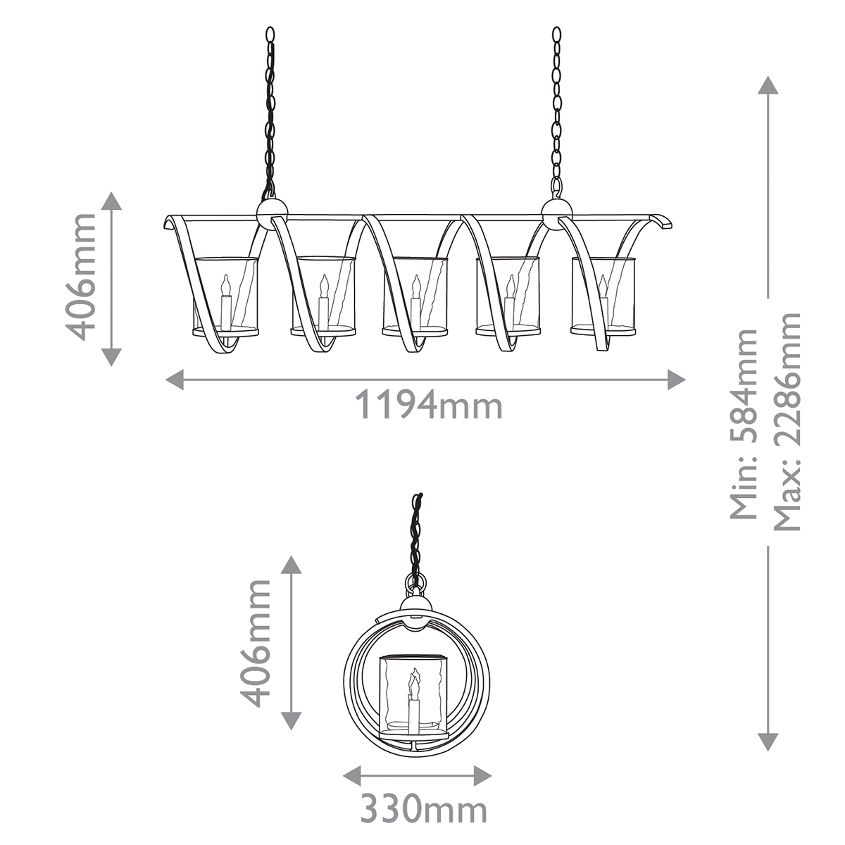 Дизайнерская люстра Maximus, стиль:  7