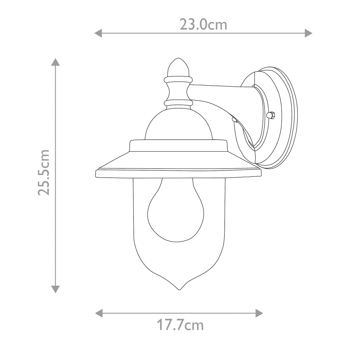 картинка Настенный фонарь Elstead Exterior, Арт. GZH-SDN2 от магазина Одежда+ 6