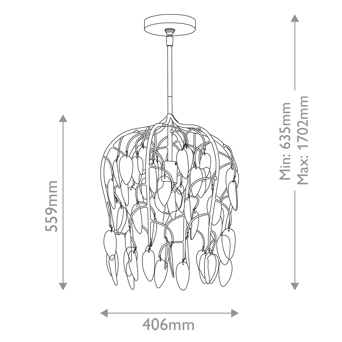 Дизайнерский подвесной светильник Midsummer, стиль:  7