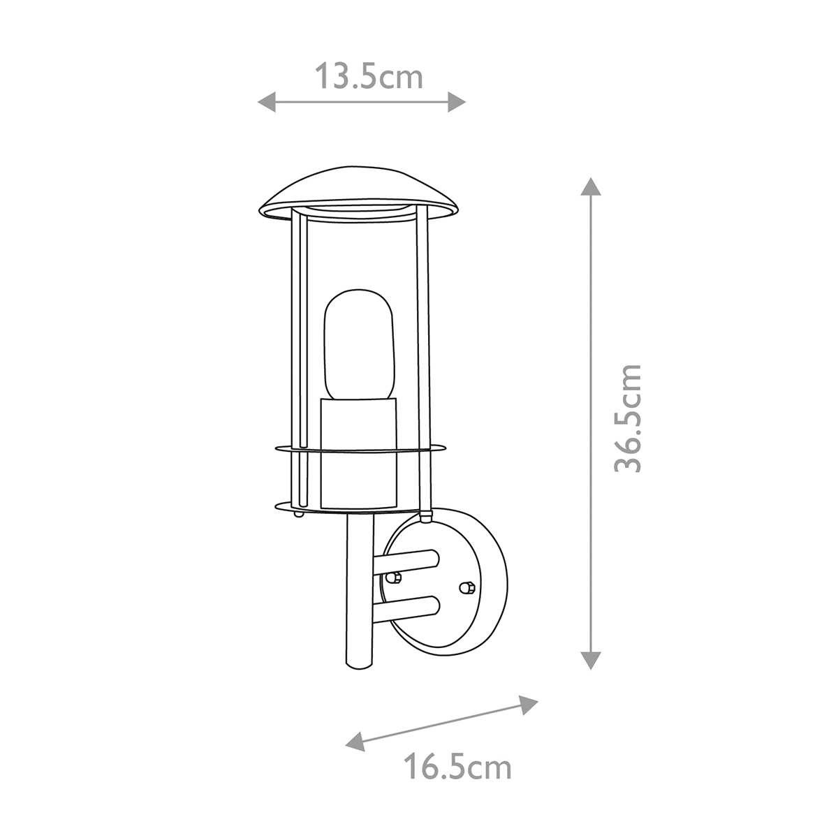 картинка Настенный фонарь Elstead Exterior, Арт. BRUGES-ST-STEEL от магазина Одежда+ 4