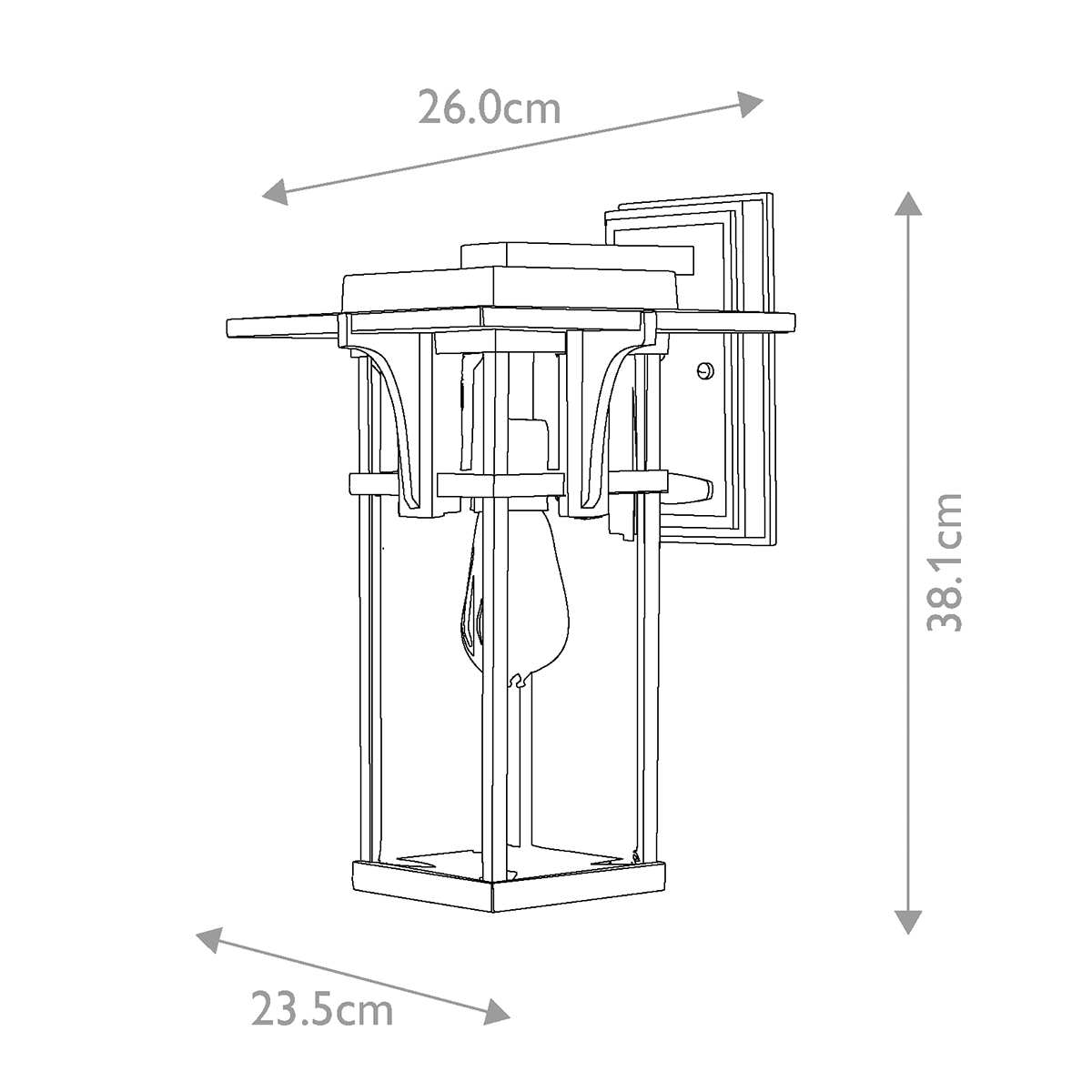 картинка Настенный фонарь Hinkely Lighting, Арт. HK-MANHATTAN2-M от магазина Одежда+ 5