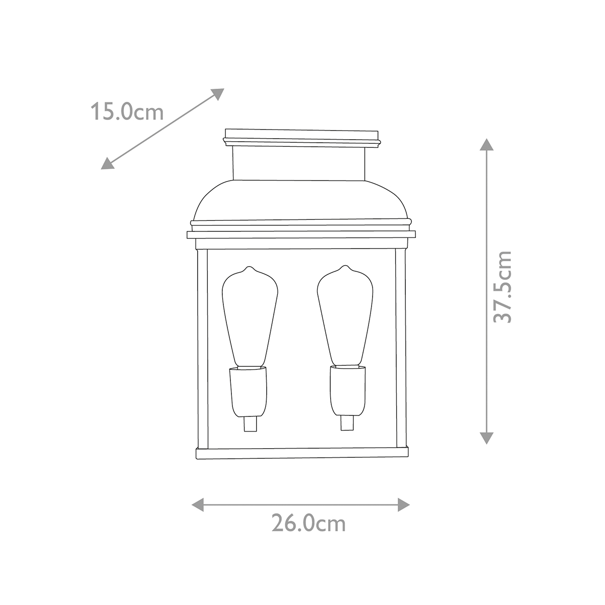 картинка Настенный фонарь Elstead Lighting, Арт. OLD-BAILEY-L-BR от магазина Одежда+ 6
