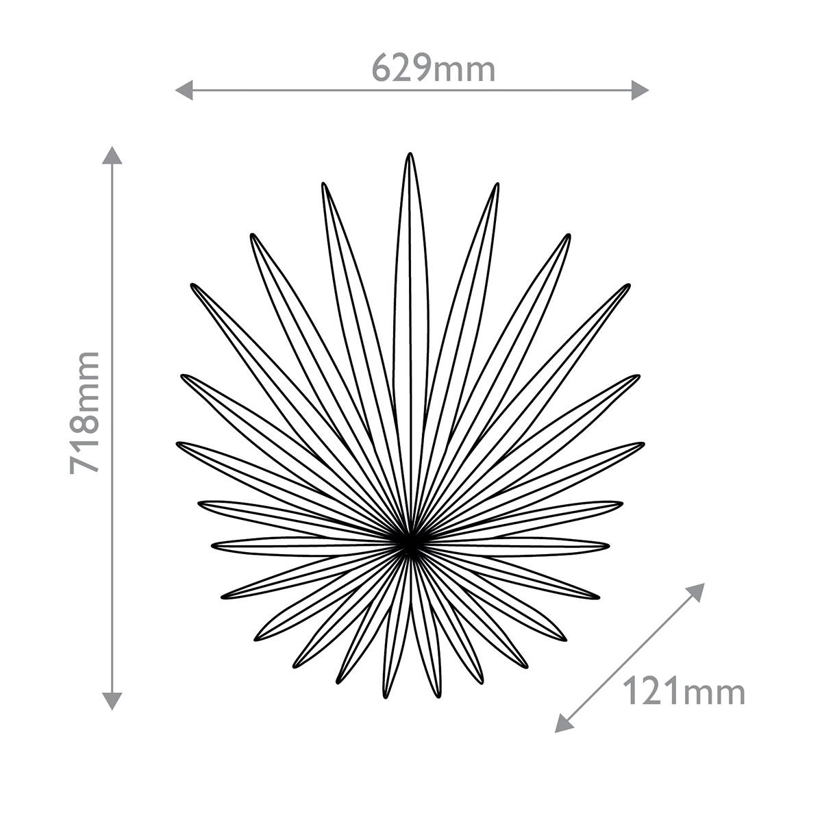 Дизайнерское бра Bismarkia, стиль:  7
