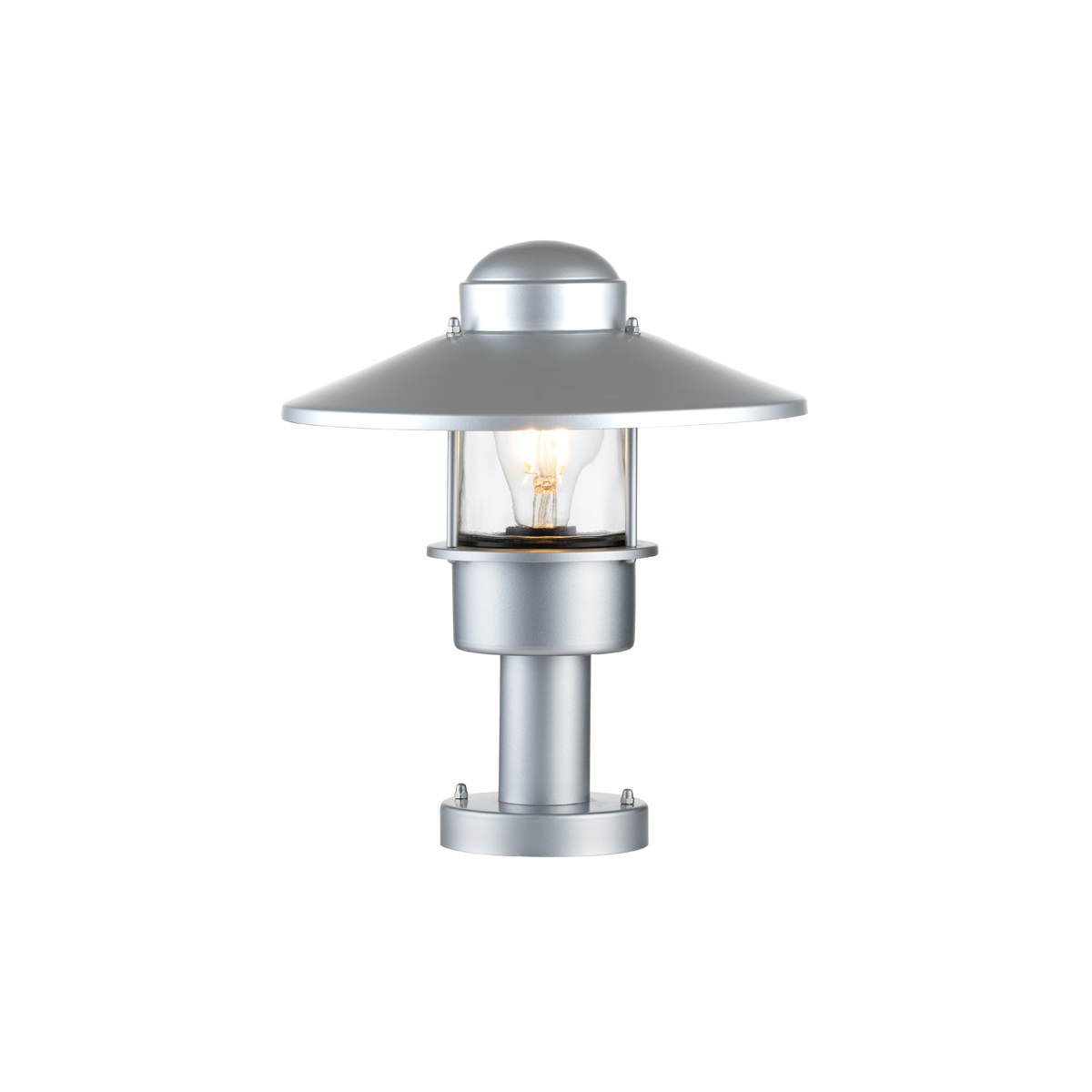 картинка Фонарь-пьедестал Elstead Lighting, Арт. KLAMPENBORG-PED-SIL от магазина Одежда+ 1