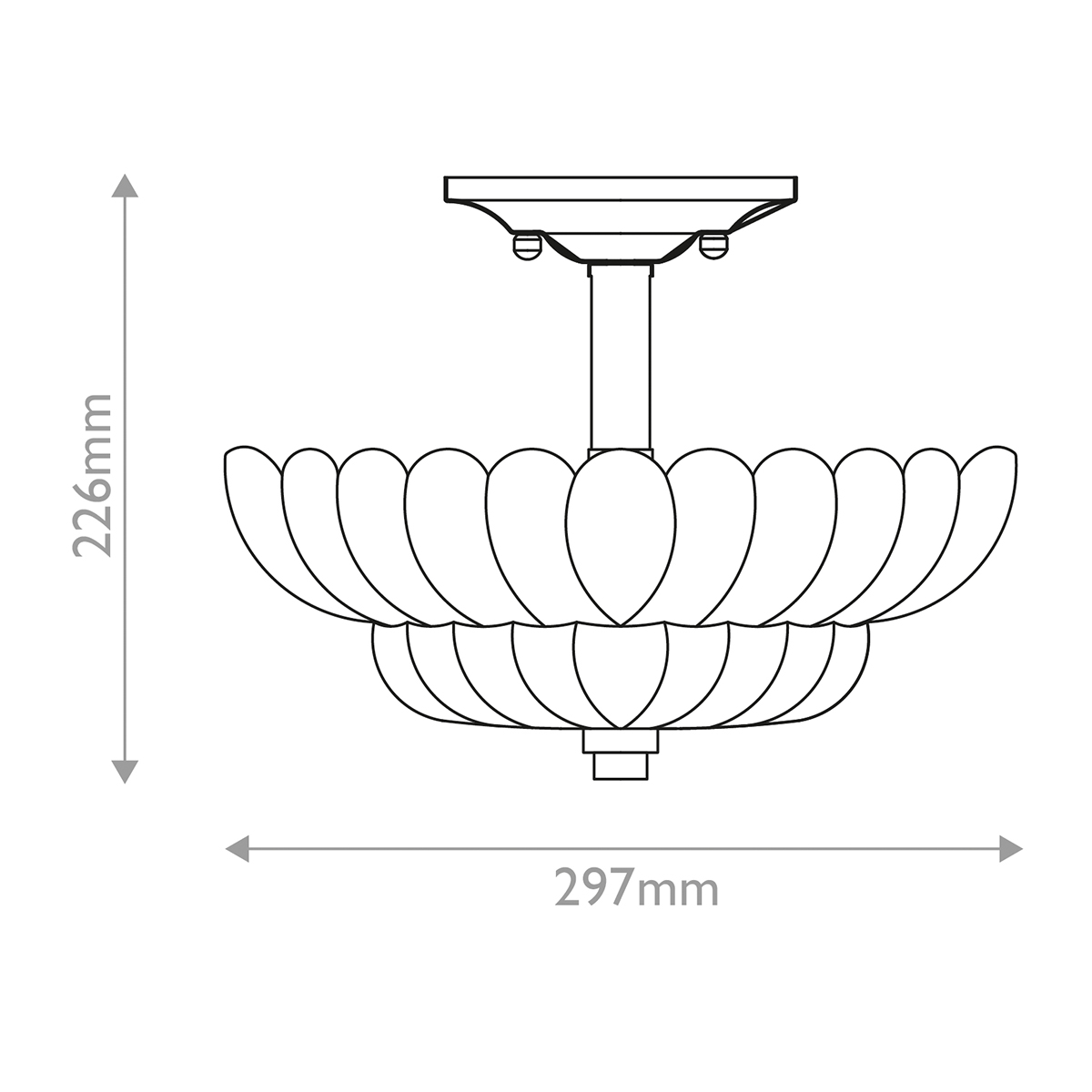 Дизайнерский потолочный светильник Whitecap, стиль: классический 10