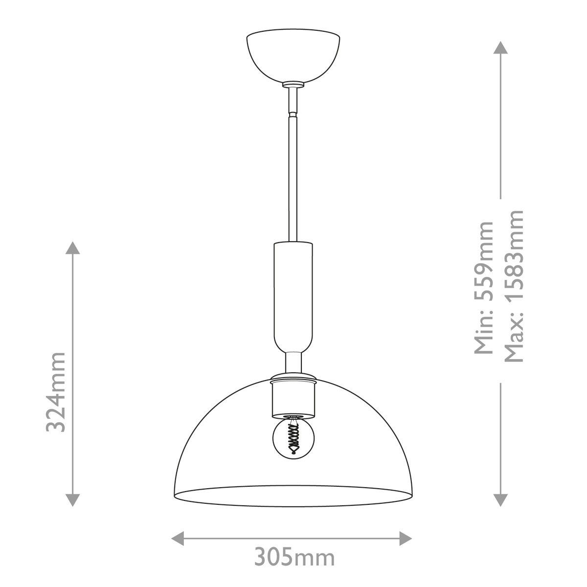 Дизайнерский подвесной светильник Jude, стиль: современный 7