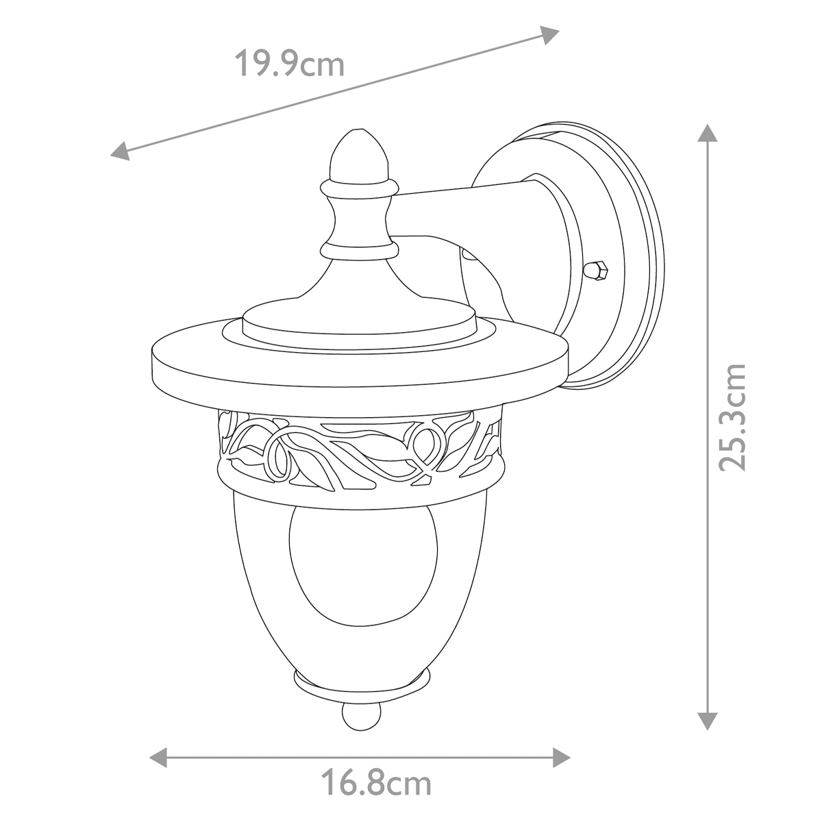 картинка Настенный фонарь Elstead Exterior, Арт. GZH-BF2 от магазина Одежда+ 5
