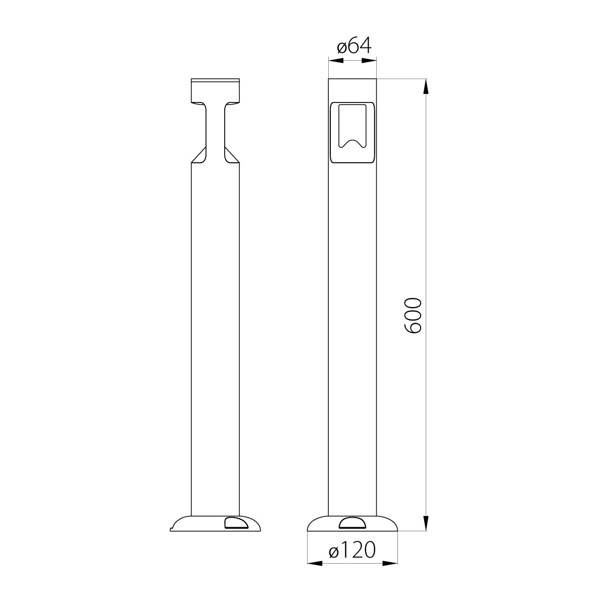 картинка Фонарный столб Natural Concepts, Арт. NC-003249-60-SB от магазина Одежда+ 3