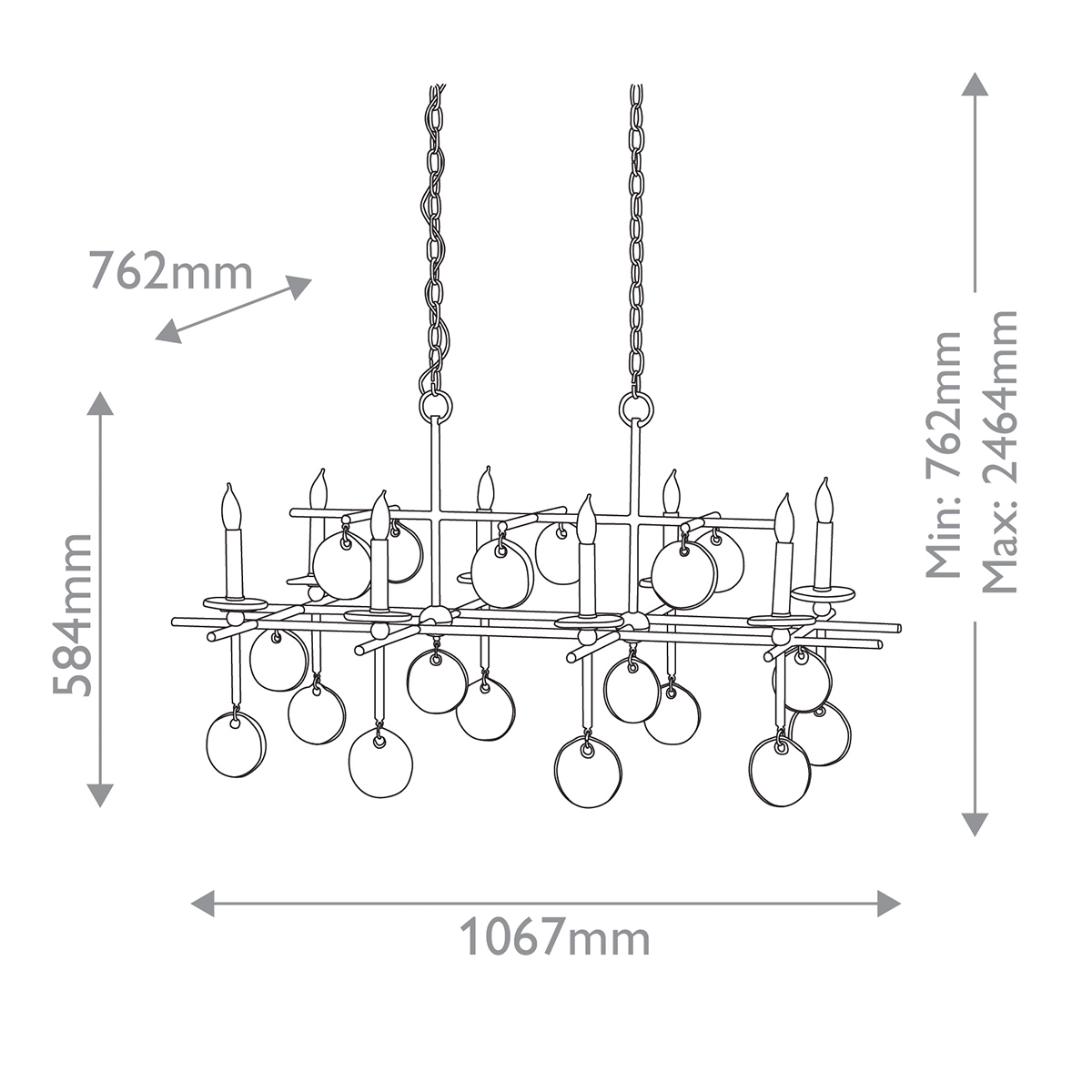 Дизайнерская люстра Sethos, стиль:  7