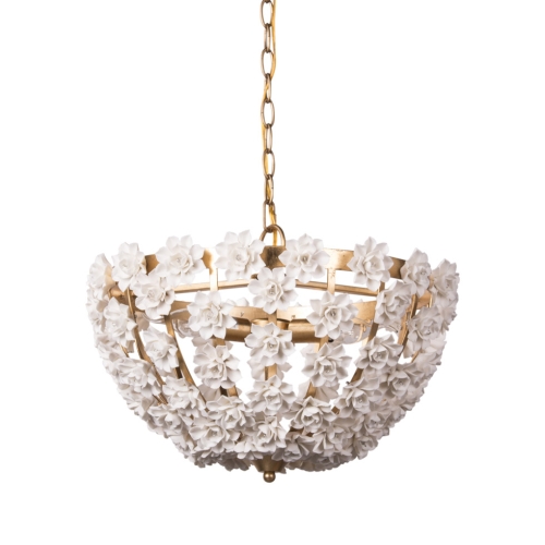Люстра Carol Gramercy Home, размеры: 45x45x35 см Дизайнерская люстра Carol, стиль: флористика
