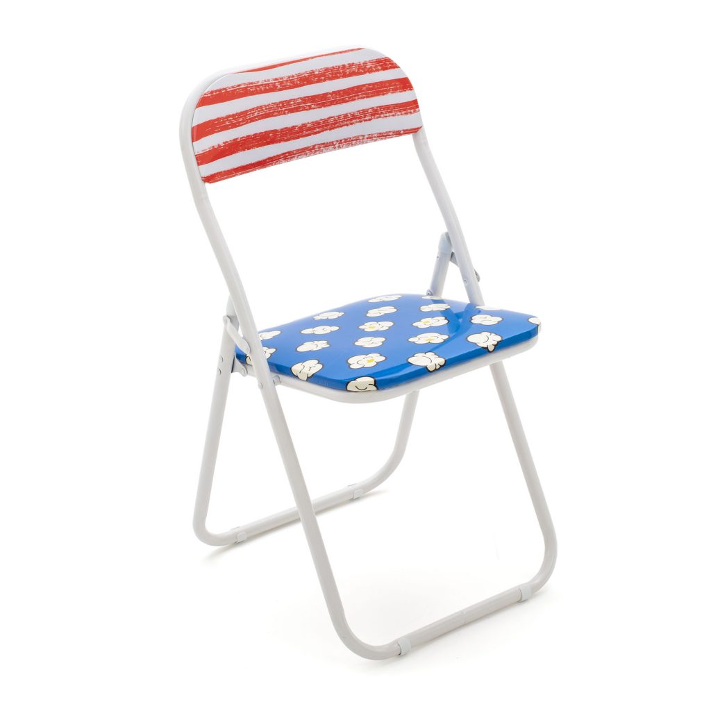 Дизайнерский стул Blow Folding Chair синий 3