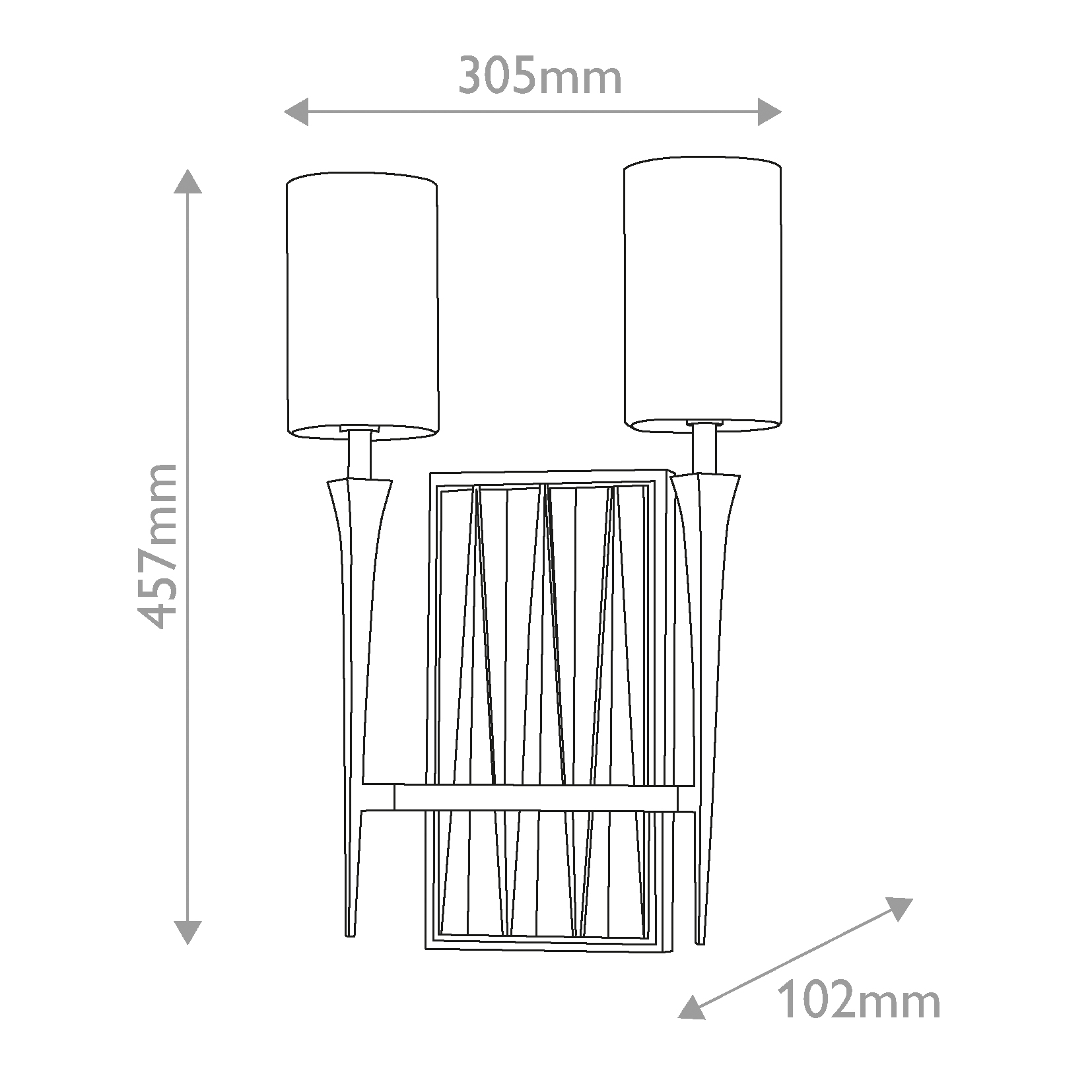 Дизайнерское бра Crest, стиль:  6