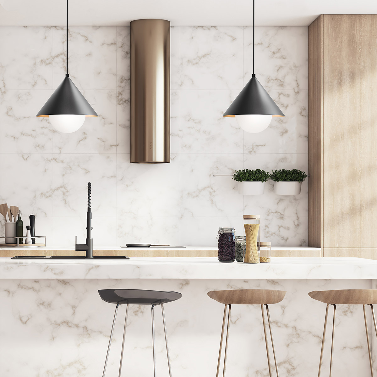 Дизайнерский подвесной светильник Remyck, стиль: современный 4