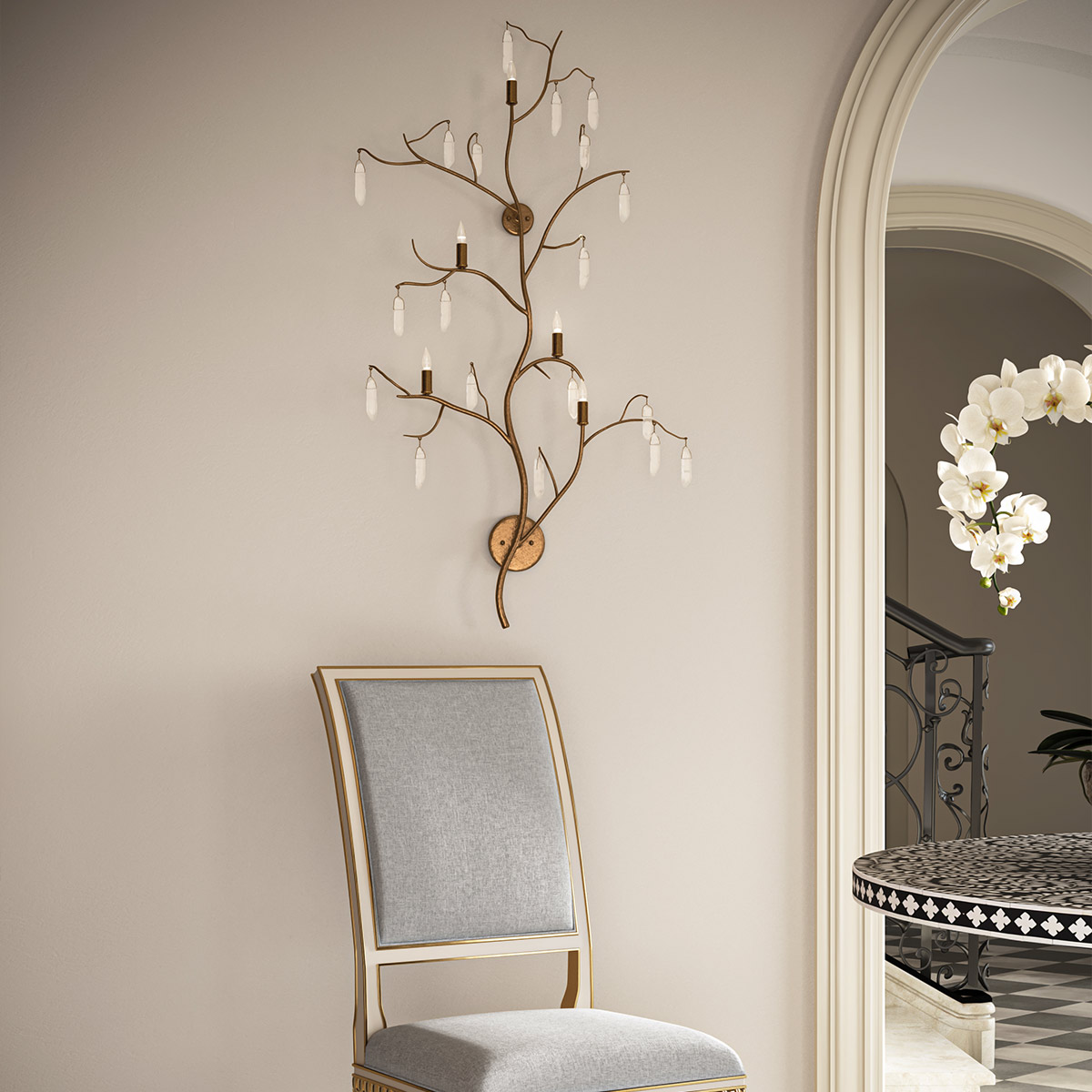 Дизайнерское бра Forest light, стиль:  6