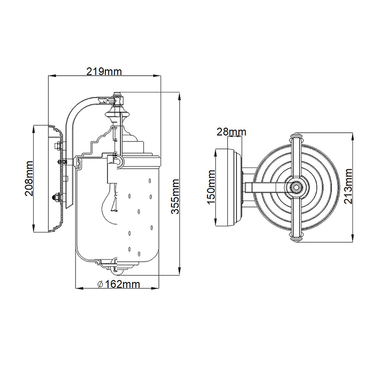 картинка Настенный фонарь Hinkley, Арт. HK-WILLOUGHBY-S-OZ от магазина Одежда+ 6
