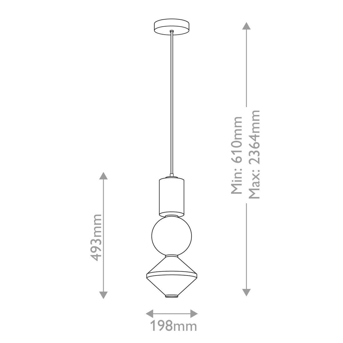 Дизайнерский подвесной светильник Bijou, стиль: современный 6