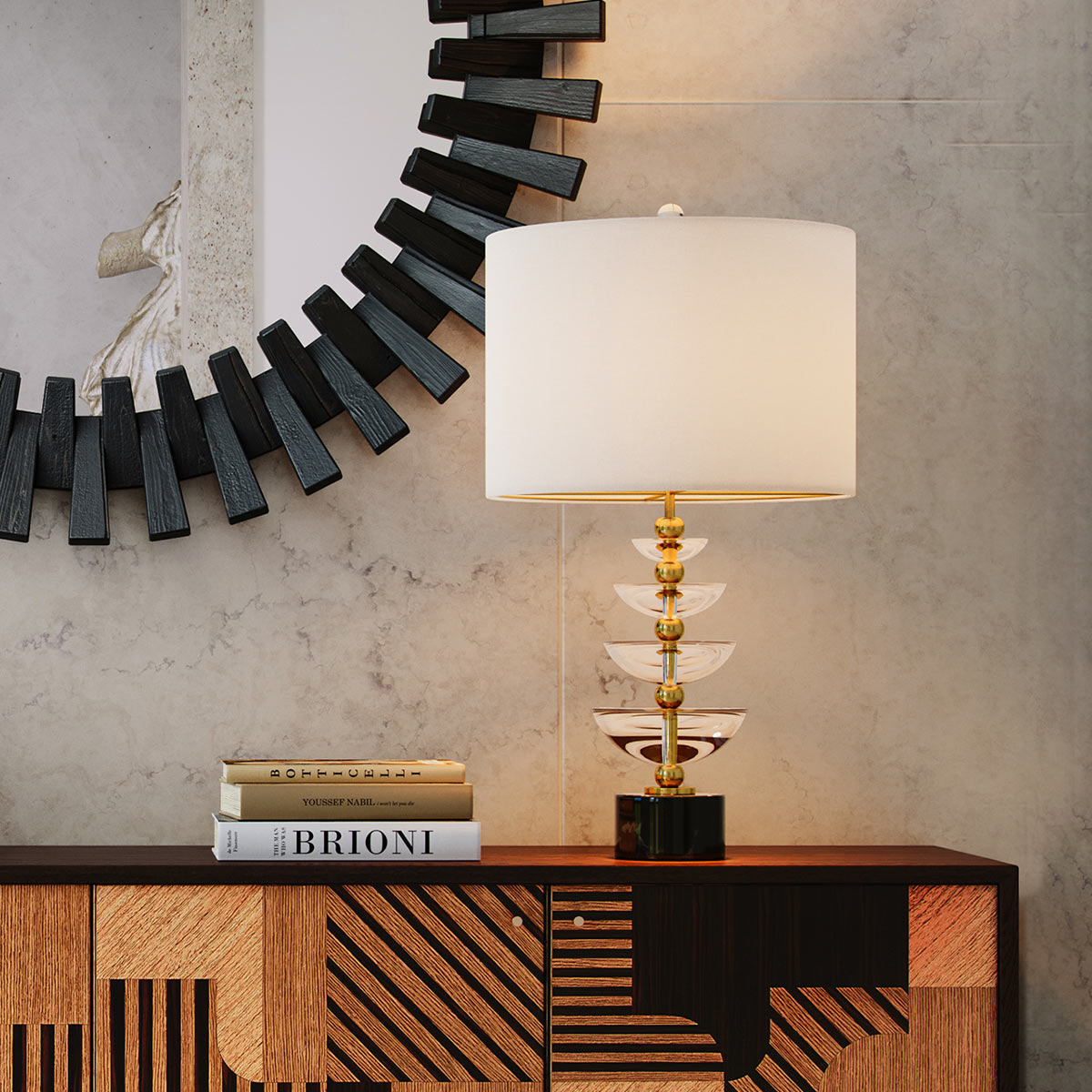 Дизайнерская настольная лампа Waterfall, стиль:  5